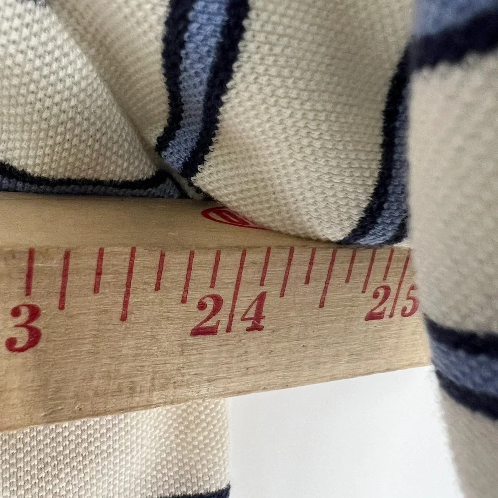 Polo Ralph Lauren Golf Polo Shirt Size XL White Blue‎ Striped Pique Pima Cotton